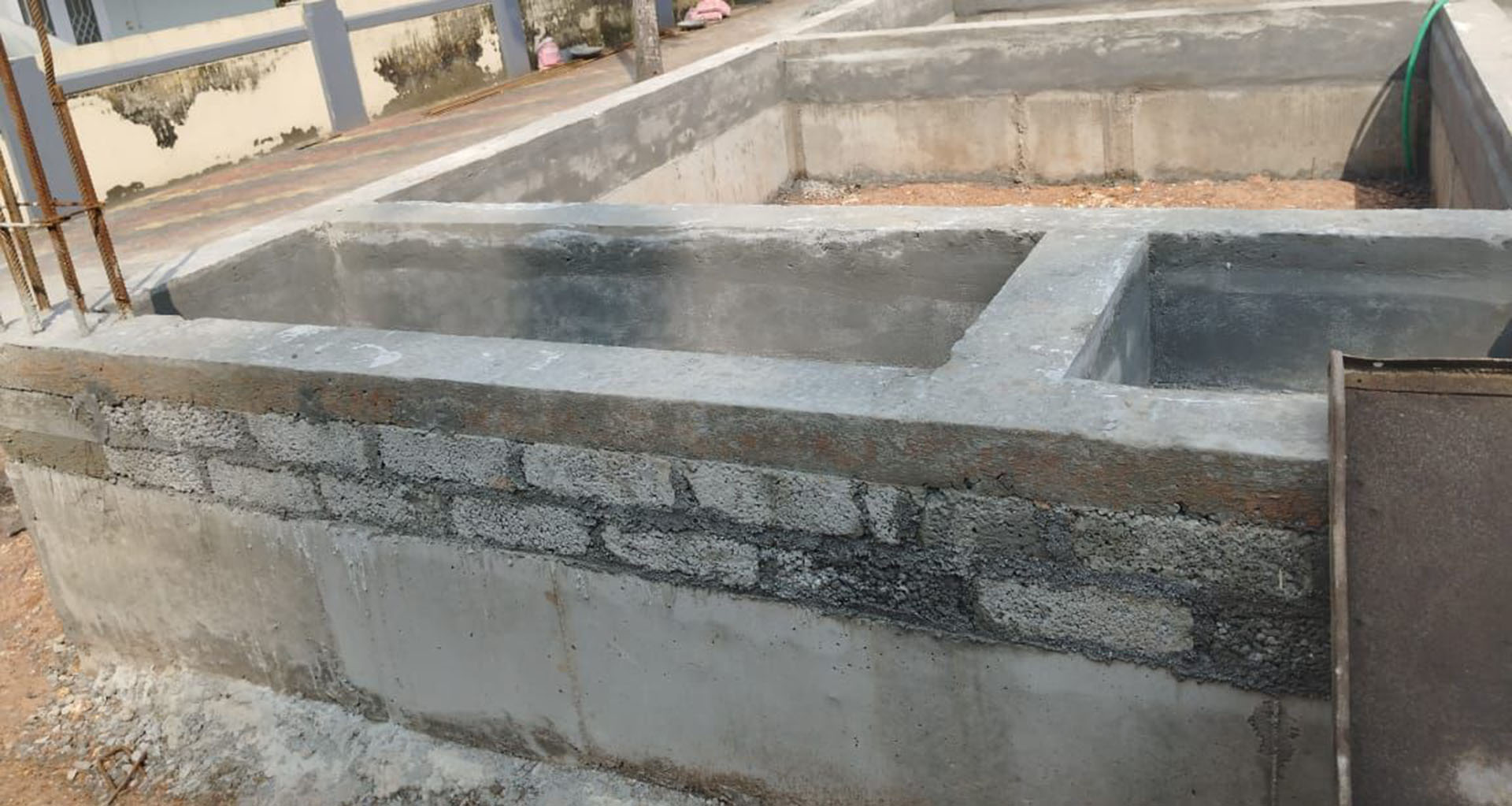 DPC with bricks beneath